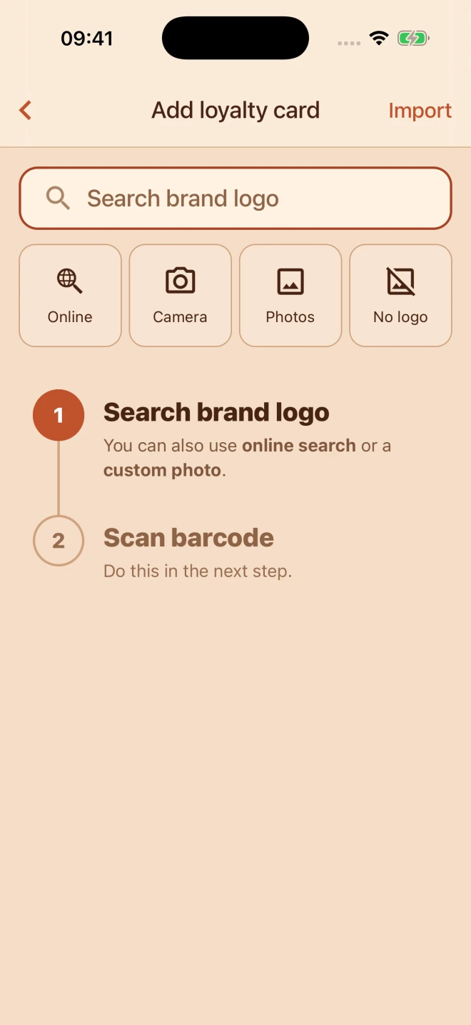 Add a loyalty card in Zebras