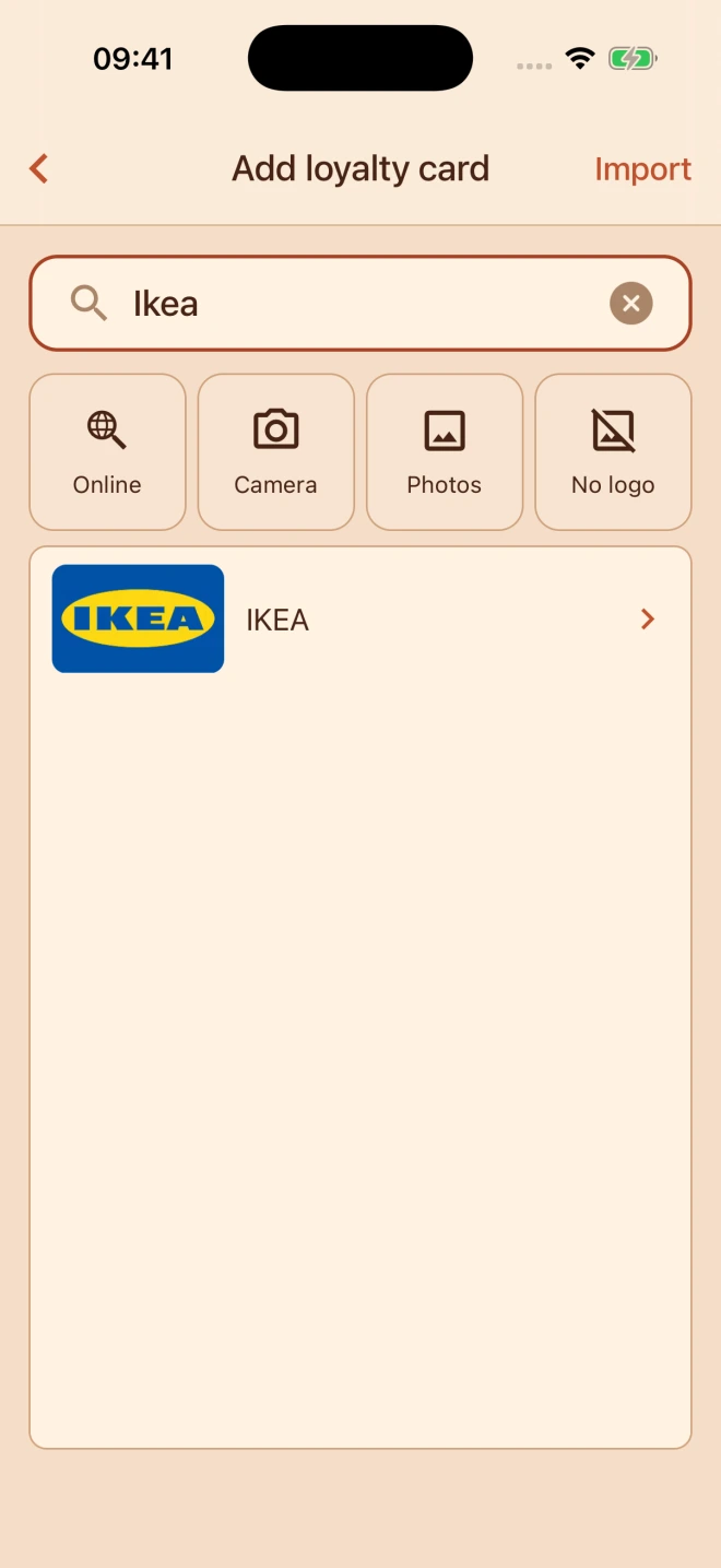 Find IKEA in the brand catalog